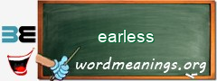 WordMeaning blackboard for earless